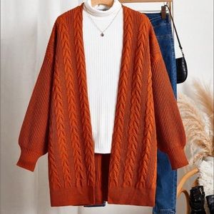 Rust oversized sweater, NWOT.  Size small